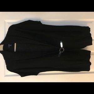 Black buckled cardigan